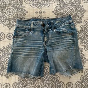 AE Super Stretch MIDI Jean Shorts